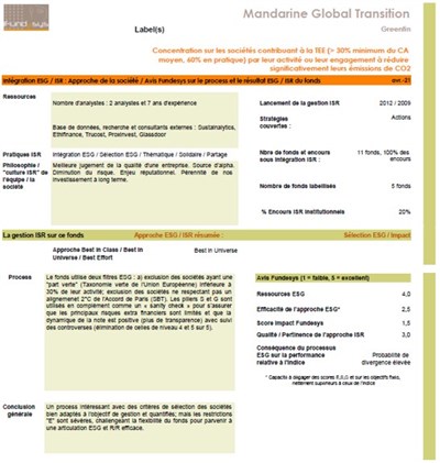 Processus d’analyse Fundesys et sélection de fonds à process ESG/ISR<br>(accès réservé aux abonnés)